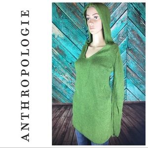 Anthropologie Moth Loose Knit Hooded Sweater